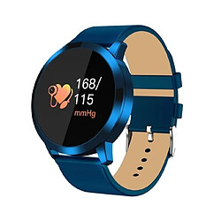 Wewoo Montre connectée Smartwatch Écran couleur OLED, mode, intelligente IP67 étanche, moniteur de fréquence cardiaque, pression artérielle / oxygène / fitness (bleu)