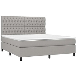 Avis Sommier à lattes,Cadre à lattes de lit et matelas et LED pour Adulte Gris clair 180x200 cm -MN52920