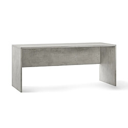 Webmarketpoint Bureau moderne en bois Beton Cemento 180x69x h76 cm 