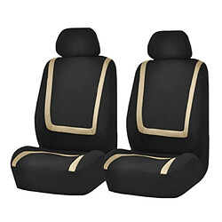 Wewoo Siège de voiture universel housse de en tissu de polyester automobile de de véhicule protecteur accessoires intérieurs 4pcs Set Beige