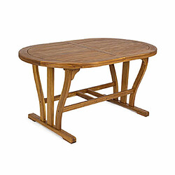 Avis Mes Table de jardin ovale extensible 150/200 cm en acacia huilé - INES