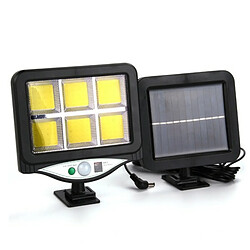 Tradex AVEC PANNEAU SOLAIRE DÉTECTEUR DE MOUVEMENT TÉLÉCOMMANDE 128 LED 6 COB