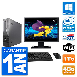 PC Fujitsu E500 DT Ecran 19" Intel G630 RAM 4Go Disque Dur 1To Windows 10 Wifi - Occasion