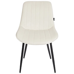 Acheter Beliani Chaise de salle à manger DUBROVNIK Set de 2 Velours Beige clair