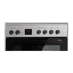 Acheter Cuisiniere vitrocéramique CONTINENTAL EDISON CECV60FCS - 4 feux - L58,8 xP61 xH83 cm - Silver