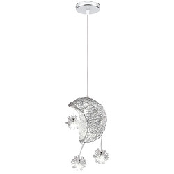 Stoex Lampe À Suspension Lune Suspension Luminaire Moderne 15CM Plafonnier Rétro Vintage Pour Couloir, Chambre À Coucher, Salon, Cuisine