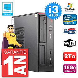 PC Fujitsu Esprimo E520 DT i3-4130 RAM 16Go Disque Dur 2To Graveur DVD Wifi W7 · Occasion 