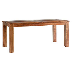 BOIS & CHIFFONS Table de repas rectangulaire 155 cm | Acacia Tatoo 