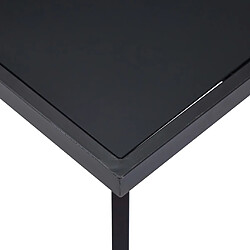 Avis vidaXL Table à manger Noir 200x100x75 cm Verre trempé