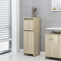 vidaXL Armoire de salle de bain Chêne sonoma Bois d'ingénierie