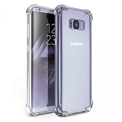 Evetane Coque ANTI CHOCS compatible avec Galaxy S8 Samsung silicone transparente avec bords renforcés 