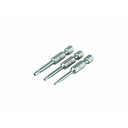 Wolfcraft 1263000 Embouts sécurité Longueur 50 6 pan 2/2,5/3 Lot de 3 