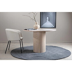 Venture Home Table ronde en MDF Bianca 110 cm naturel.