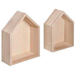 Cadre en bois Maison Petit modèle 2 pièces - Rayher