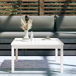 Avis Maison Chic Table de jardin | Table d'extérieur blanc 82,5x82,5x45 cm bois massif de pin -GKD83702