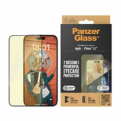 Avis PanzerGlass Panzer Glass Protection d'écran pour iPhone 15 Plus Ultra-Wide Fit Anti-Reflet/Lumière bleue Transparent