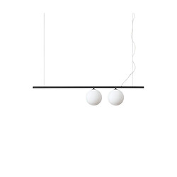 Ideal Lux Suspension PERLINE Verre,Métal Noir Matériau : Verre,MétalColoris : NoirNombre d'ampoules : 2Type d'ampoule : G9Puissance max par ampoule (W) : 40Ampoules incluses : OuiIP : 20Hauteur min en Cm : 42Hauteu