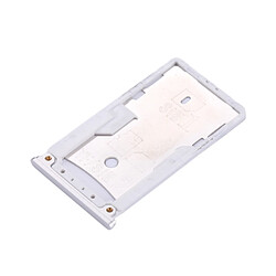 Acheter Wewoo Tiroir de Carte SIM argent pièce détachée pour Xiaomi Redmi 4 SIM et SIM / TF Plateau