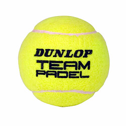 DUNLOP Team Billes de Padel B3 Adultes Unisexe Jaune Pot 3