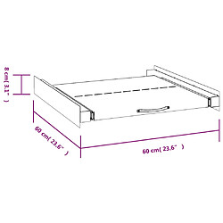 vidaXL Kit pour tour de lavage-séchage avec étagère coulissante pas cher