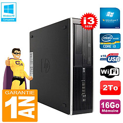 PC HP Compaq Pro 6300 SFF I3-3220 RAM 16Go Disque 2To Graveur DVD Wifi W7 · Occasion 