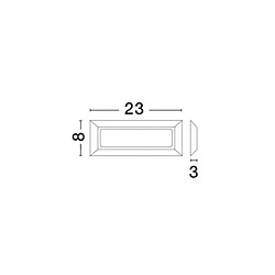 NOVA LUCE Applique e PULSAR Gris Foncé LED 4 W H8