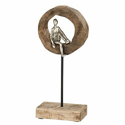 Paris Prix Statuette Déco Personnage Pensif 39cm Naturel 