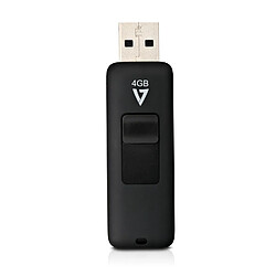 Carte Mémoire Micro SD avec Adaptateur V7 VF24GAR-3E Noir 4 GB 