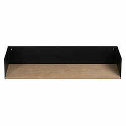 BigBuy Home Étagère Marron Noir Bois Fer 60 x 12 x 15 cm