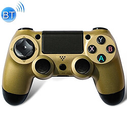 Wewoo Manette de jeu sans fil Bluetooth avec lampe pour PS4 or