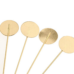 10pcs Bâton de Broches Long Base en Cuivre Accessoire DIY Broches Pin's Longueur 7,5 cm pas cher