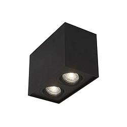 NOVA LUCE Plafonnier RENDE Sable Noir GU10 20 W H12,5