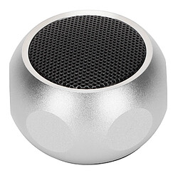 ComfortXL Mini haut-parleur bluetooth portable mignon, enceinte sans fil compacte avec dragonne pour la douche, le vélo, la voiture et les voyages - argent 