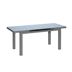 Table à manger d'extérieur extensible en aluminium gris Ibiza anthracite - 10/12 places - Jardiline