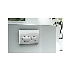 Karag Plaque de déclenchement TACTILE 3/6L pour WC-Chromé mat