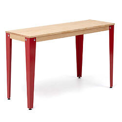 Ds Meubles Console Lunds 39x70 Rouge-Naturel