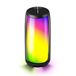 Yonis Enceinte Bluetooth RGB Étanche 10W Longue Autonomie Enceinte Bluetooth Etanche IPX4 Avec Lumière RGB Autonomie 6h Puissance 10W Noir YONIS