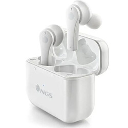 ? Casque sans fil Ngs Arctic Bloom Articabloomwhite-Bt 5.1 chauve-souris blanche