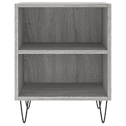 Maison Chic Lot de 2 Tables de chevet,Table de nuit,Table d'appoint pour salon sonoma gris 40x30x50cm bois d'ingénierie -MN20993 pas cher