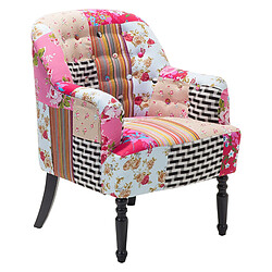 Beliani Fauteuil Rose MANDAL