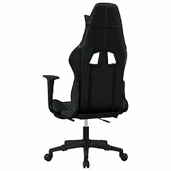 Maison Chic Chaise de jeu, Chaise gaming avec repose-pied, Fauteuil gamer,Chaise de Bureau Noir Similicuir -GKD17247 pas cher