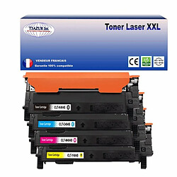 Lot de 4 Toners Lasers compatibles pour imprimante Samsung XPress C480FW, CLT404s - T3AZUR