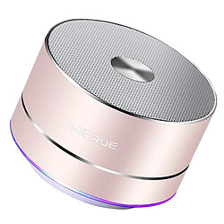 Wewoo Enceinte Bluetooth Haut-parleur sans fil portable LENRUE Haut-parleurs stéréo à LED avec micro intégré MP3 MINI Subwoof Smart Column Loudspeaker