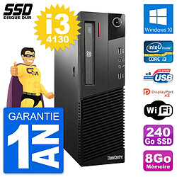 PC Lenovo ThinkCentre M93p SFF Intel i3-4130 RAM 8Go SSD 240Go Windows 10 Wifi - Occasion