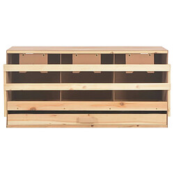 Acheter vidaXL Pondoir 3 compartiments 96x40x45 cm bois de pin massif