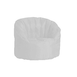 Alter Fauteuil rond rembourré, couleur blanche, Dimensions 80 x 80 x 80 cm 