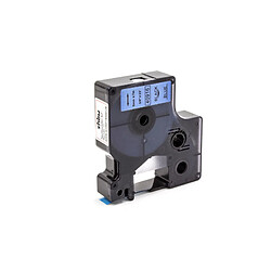 vhbw cassette à bande cartouche 9mm noir sur bleu pour imprimante d´étiquette Dymo LabelManager 160, 210D remplace Dymo D1, 40916.