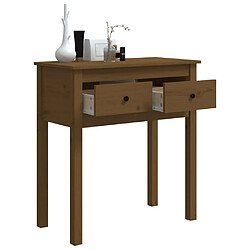 Acheter vidaXL Table console Marron miel 70x35x75 cm Bois massif de pin