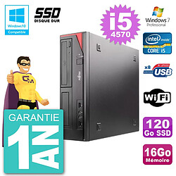 PC Fujitsu Esprimo E520 DT i5-4570 RAM 16Go SSD 120Go Graveur DVD Wifi W7 · Occasion 