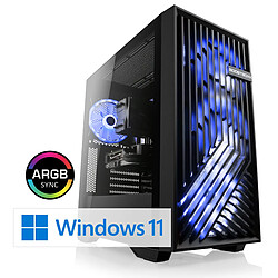 CSL-Computer Gaming PC M10630H PC Gaming CSL M10630H, Intel Core i5-14400F (6x 2500 MHz), GeForce RTX 4060, 16 Go DDR5 RAM, M.2 SSD 1000 Go, Windows 11 Famille